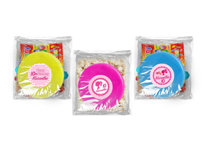 Gepersonaliseerde Barbie snoep of popcorn frisbee zakjes