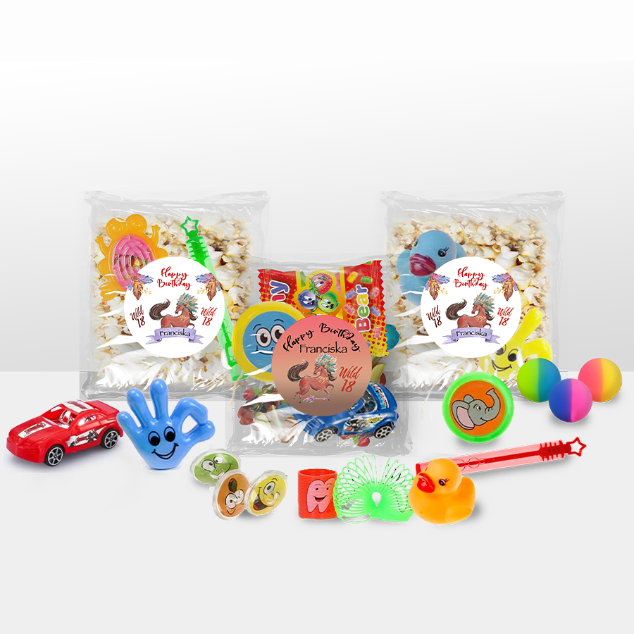 Gepersonaliseerde Paarden (Bohemian-editie) snoep en popcorn speelgoed traktatie