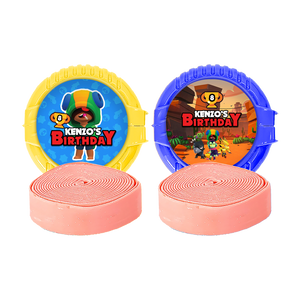 Gepersonaliseerde Brawl Stars ronde kauwgom rollen