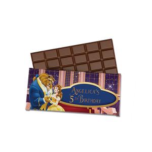 Gepersonaliseerde Belle en het Beest chocoladereep