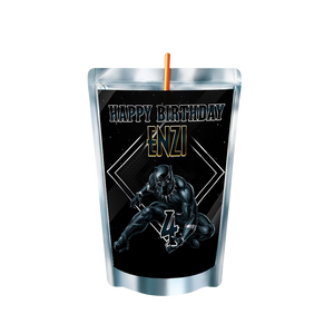 Gepersonaliseerde Black Panther Capri-Sun labels en stickers