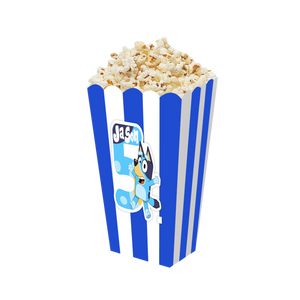 Gepersonaliseerde Bluey (Jongens) 3D popcorn bakjes