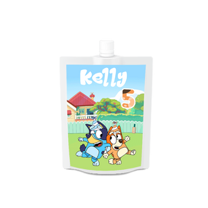 Gepersonaliseerde Bluey (Meisjes) Drinkzakjes