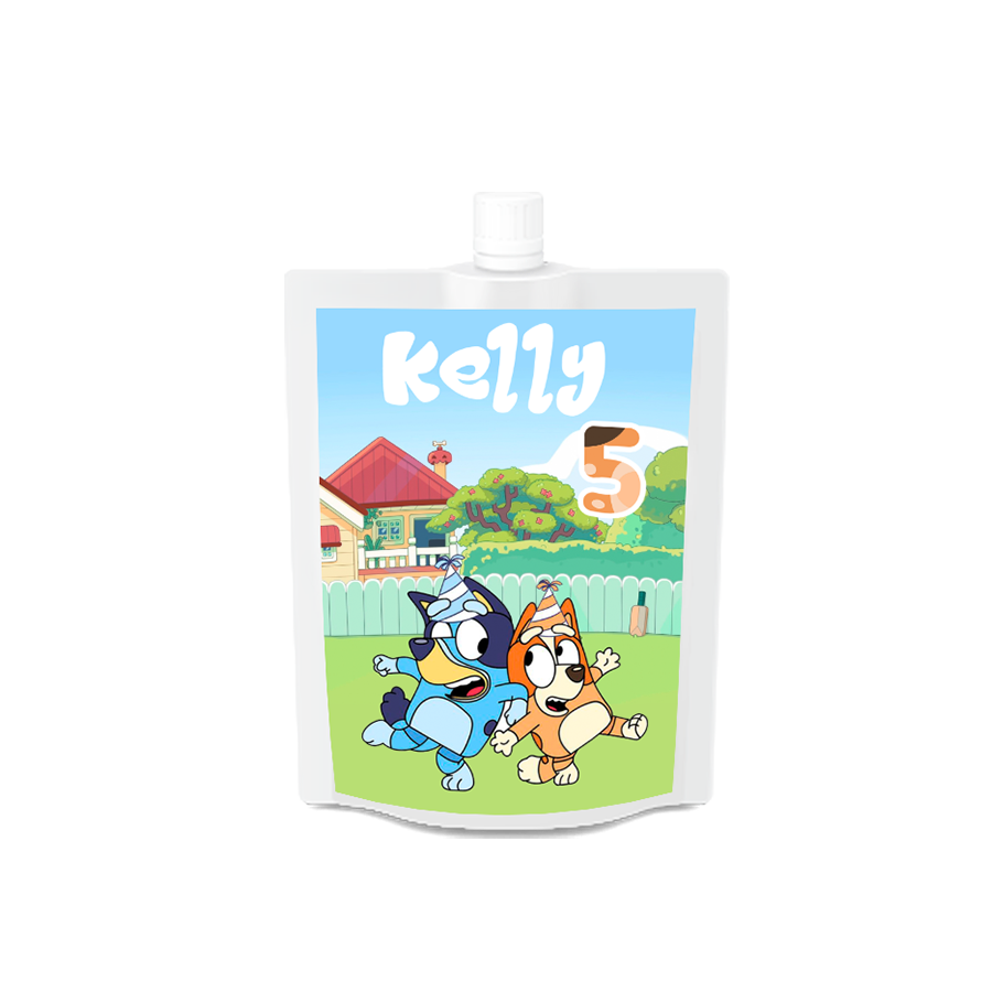Gepersonaliseerde Bluey (Meisjes) Drinkzakjes