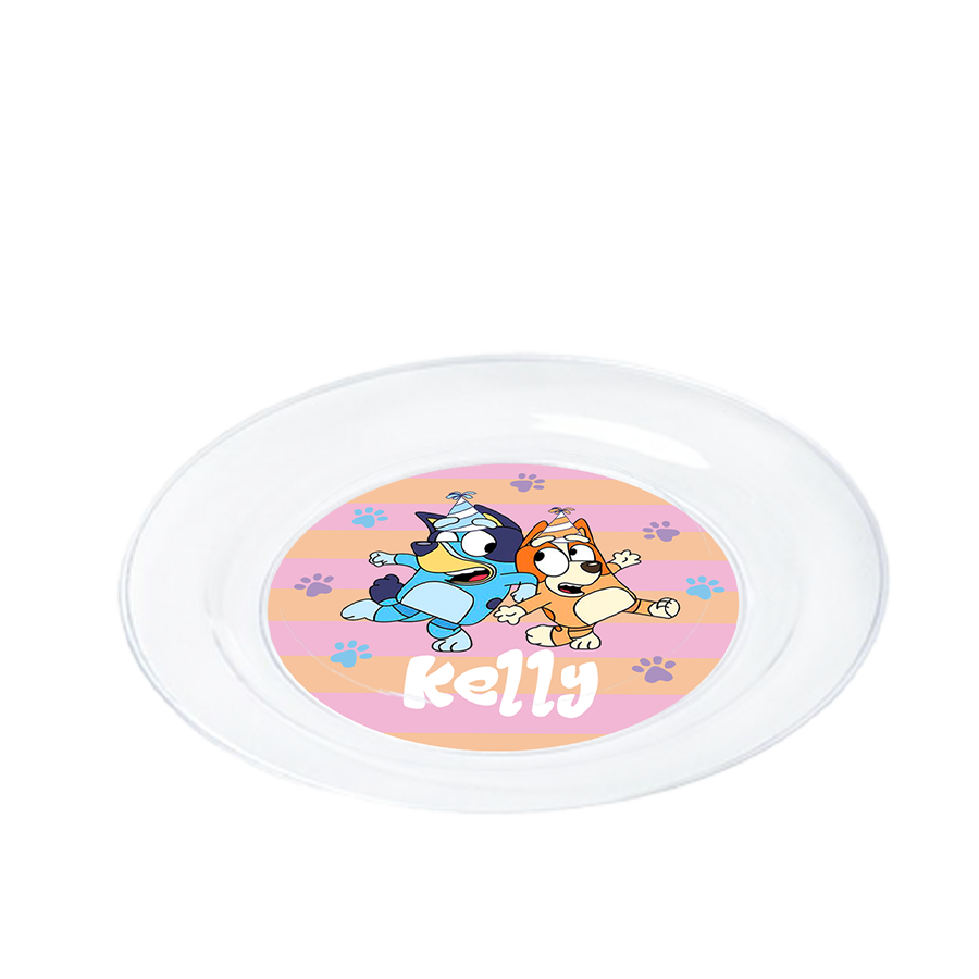 Gepersonaliseerde Bluey (Meisjes) borden