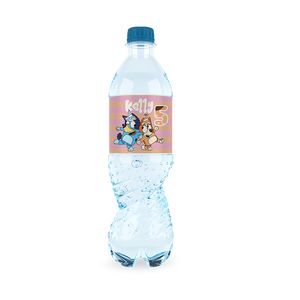 Gepersonaliseerde Bluey (Meisjes) waterfles labels en stickers