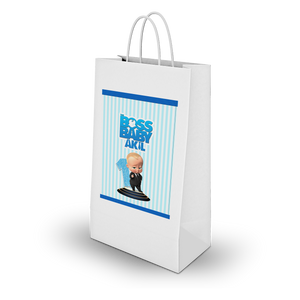 Gepersonaliseerde Boss Baby traktatie uitdeel tasjes