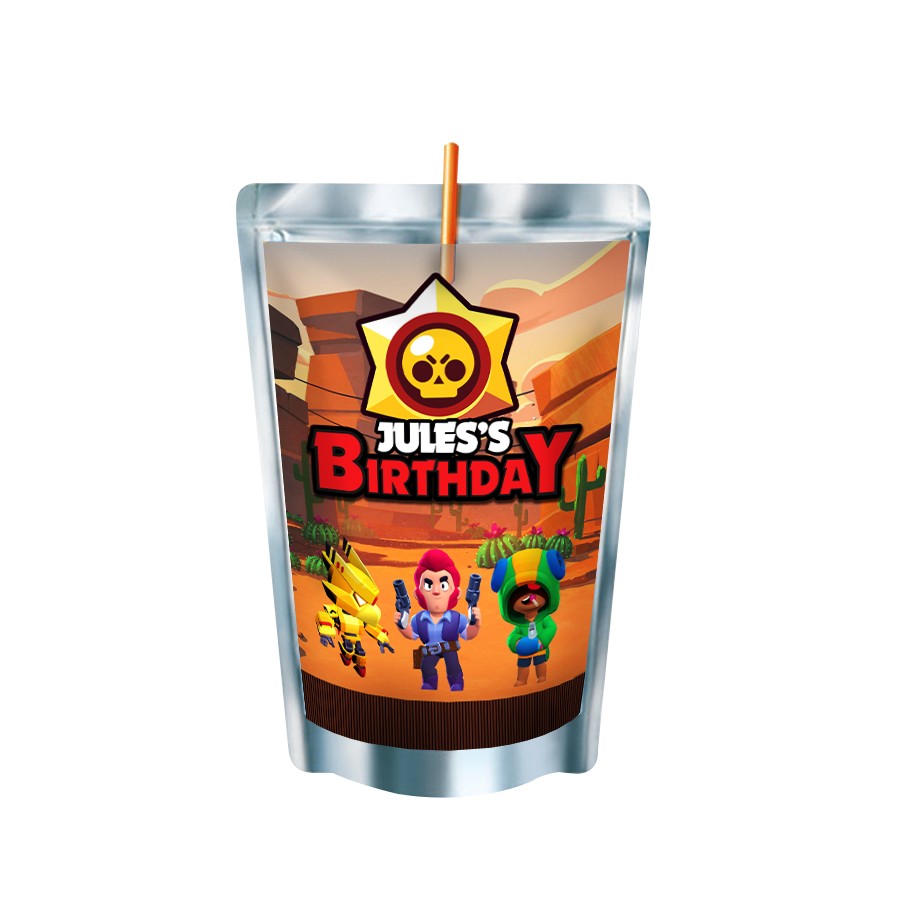Gepersonaliseerde Brawl Stars Capri-Sun labels en stickers