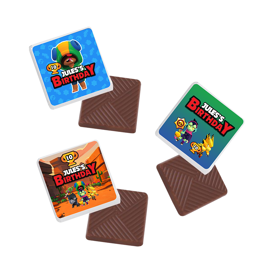 Gepersonaliseerde Brawl Stars napolitaanse chocolaatjes