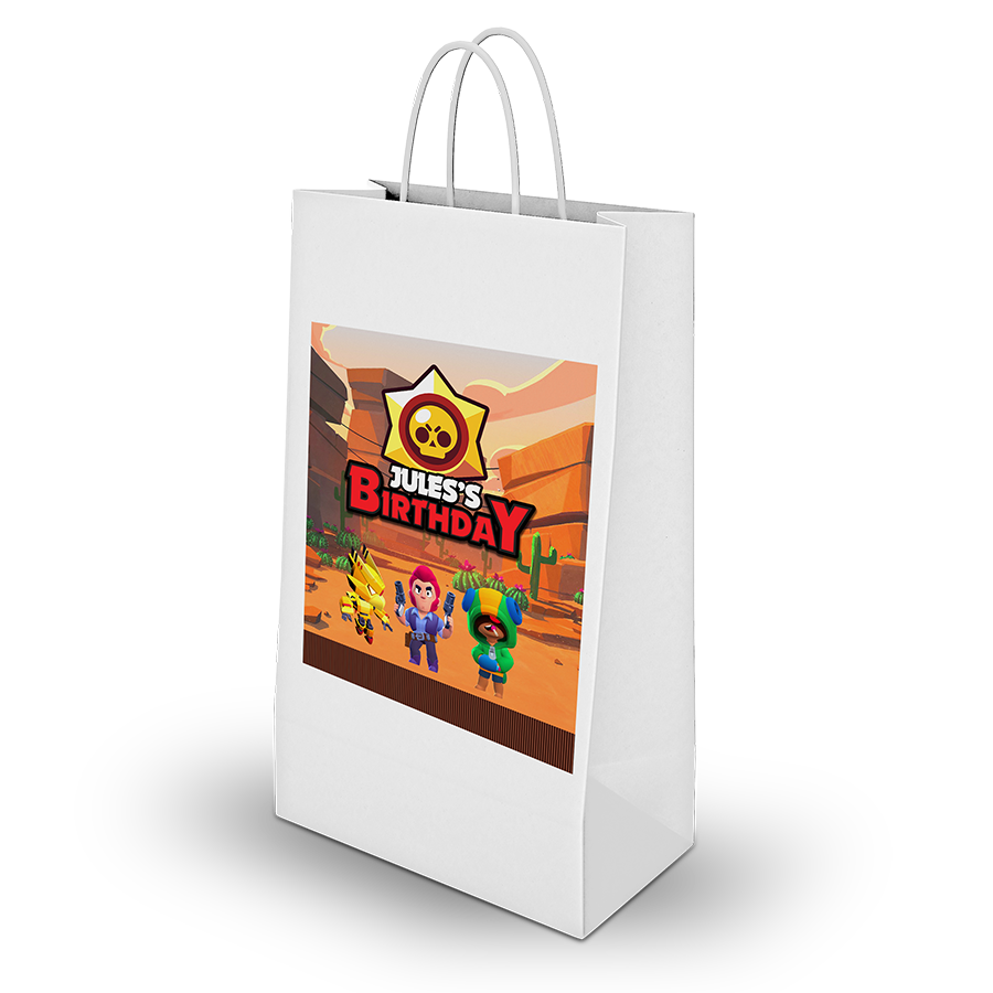Gepersonaliseerde Brawl Stars traktatie uitdeel tasjes
