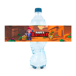 Gepersonaliseerde Brawl Stars waterfles labels en stickers