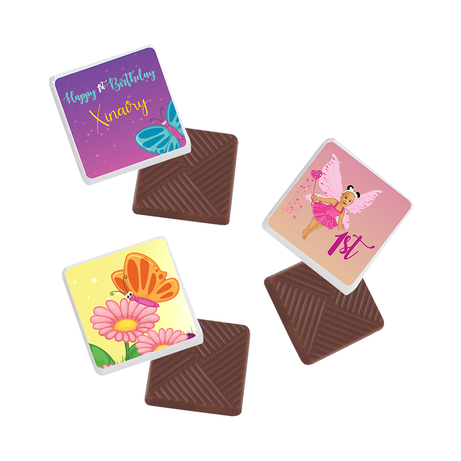 Gepersonaliseerde Vlinders napolitaanse chocolaatjes