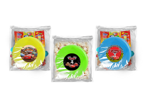 Gepersonaliseerde Cars snoep of popcorn frisbee zakjes