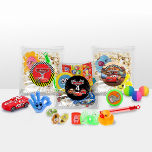 Gepersonaliseerde Cars snoep en popcorn speelgoed traktatie