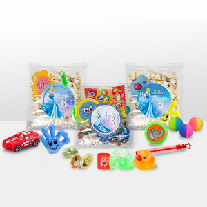 Gepersonaliseerde Assepoester snoep en popcorn speelgoed traktatie