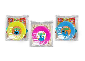 Gepersonaliseerde Koekie Monster snoep of popcorn frisbee zakjes