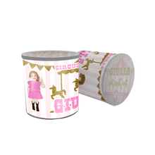 Afbeelding in Gallery-weergave laden, Gepersonaliseerde Pink Circus Pringles Labels/Etiketten
