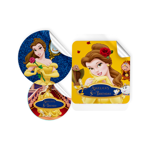 Gepersonaliseerde Belle en het Beest Stickers