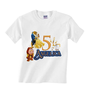 Gepersonaliseerde Belle en het Beest T-shirts