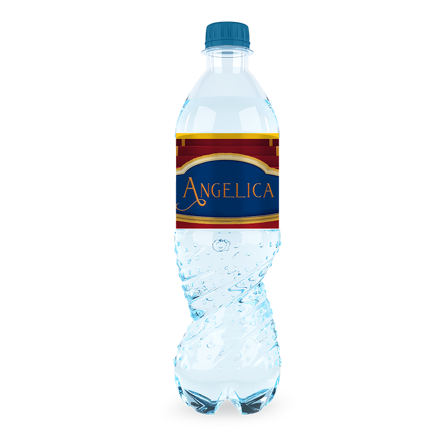 Gepersonaliseerde Belle en het Beest waterfles labels en stickers