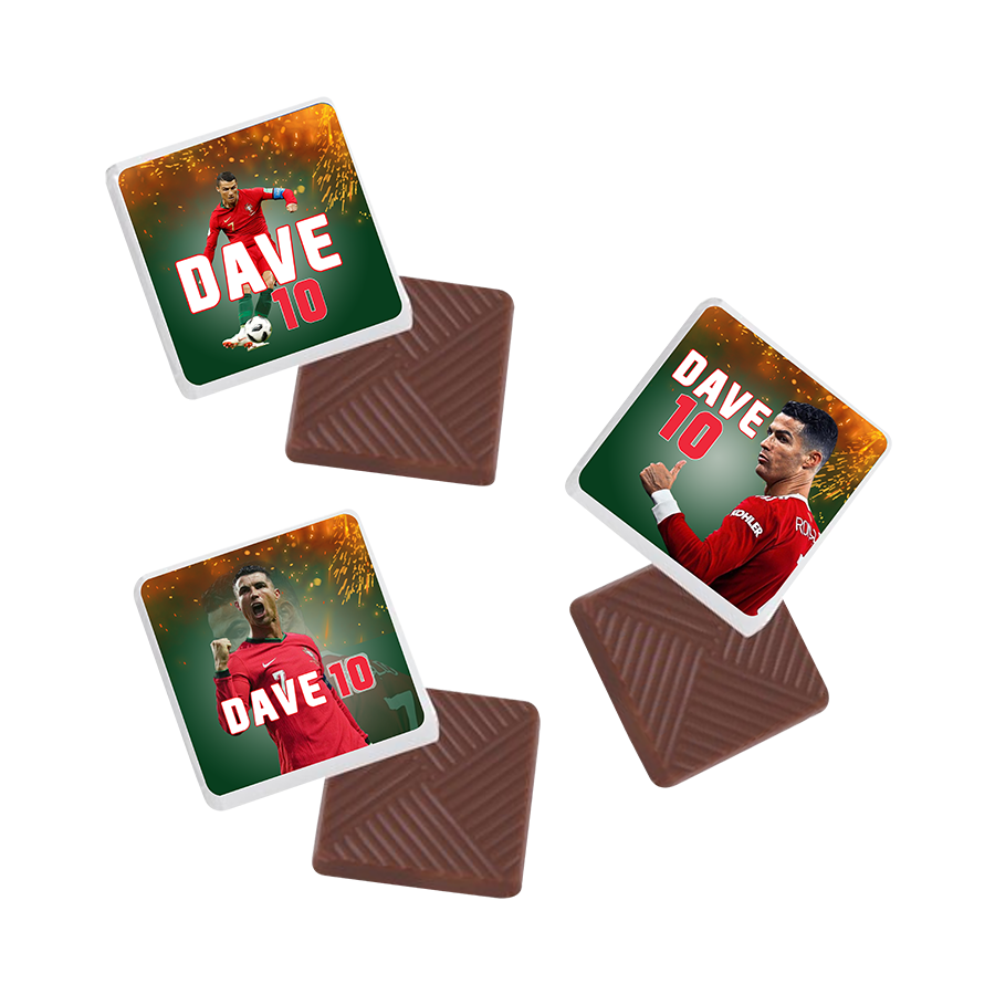 Gepersonaliseerde Ronaldo napolitaanse chocolaatjes