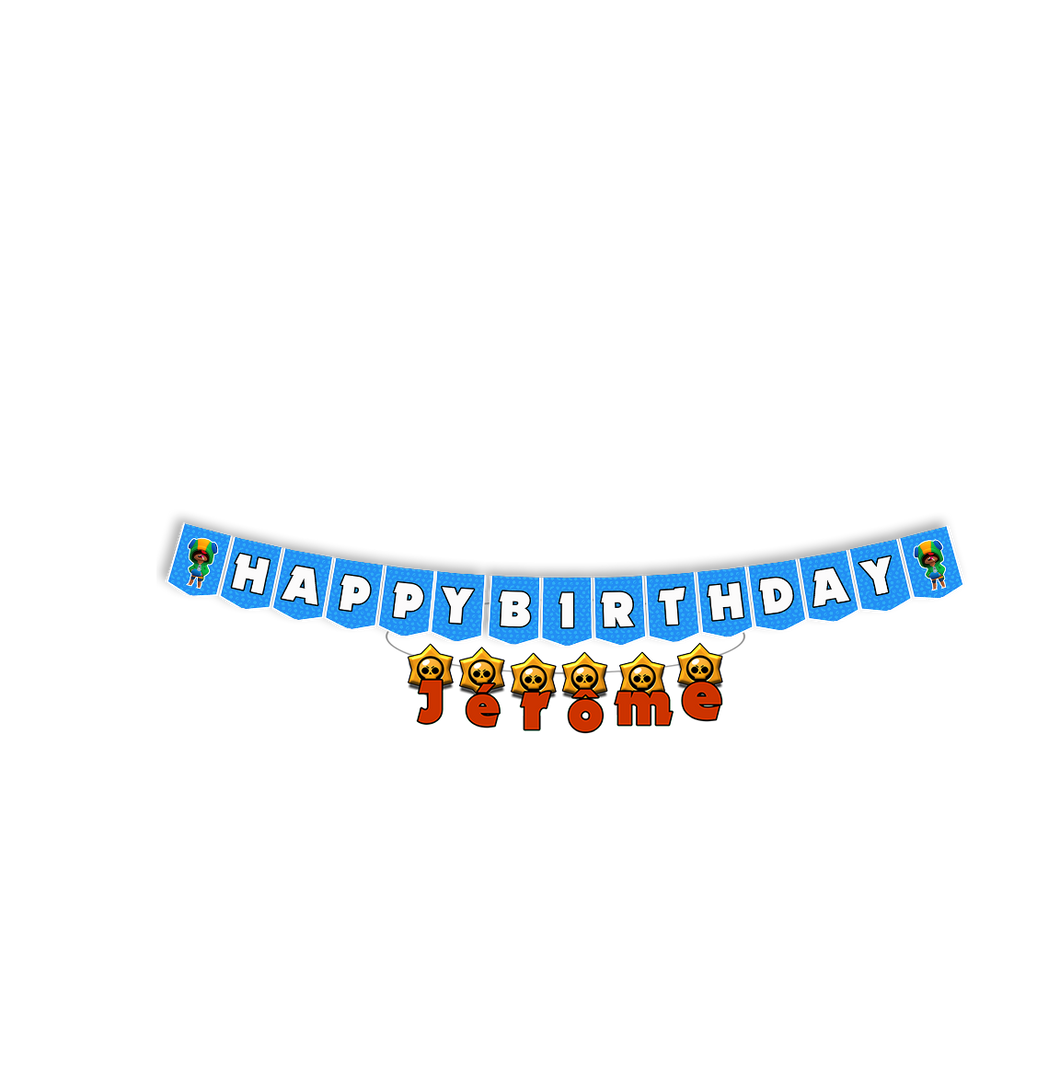 Gepersonaliseerde Brawl Stars Feest slinger set