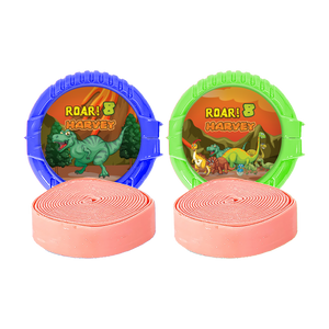 Gepersonaliseerde Dino ronde kauwgom rollen