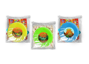 Gepersonaliseerde Dino snoep of popcorn frisbee zakjes