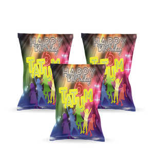 Gepersonaliseerde Disco popcorn uitdeelzakjes