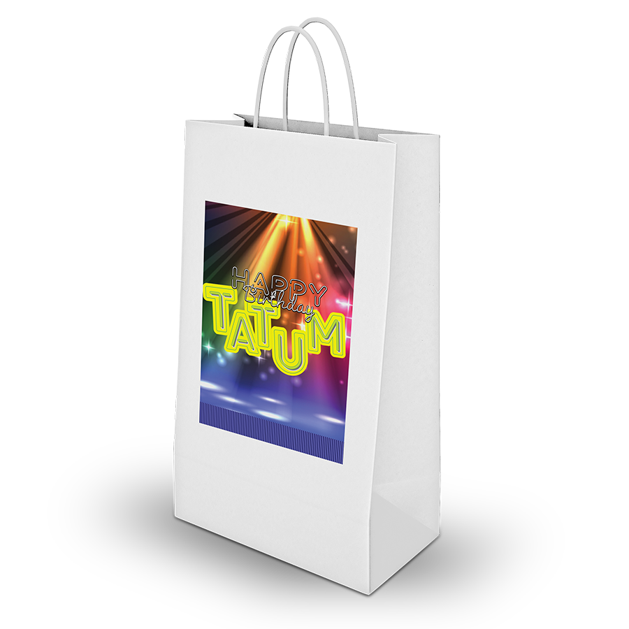 Gepersonaliseerde Disco traktatie uitdeel tasjes
