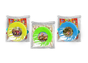 Gepersonaliseerde Sprookjesbos snoep of popcorn frisbee zakjes