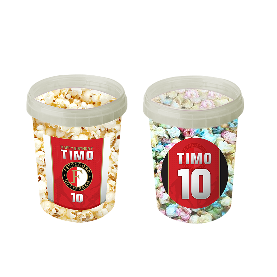 Gepersonaliseerde Feyenoord popcorn emmers