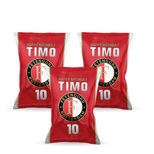 Gepersonaliseerde Feyenoord popcorn uitdeelzakjes