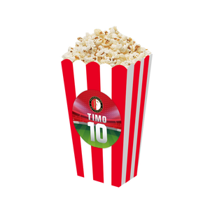 Gepersonaliseerde Feyenoord 3D popcorn bakjes