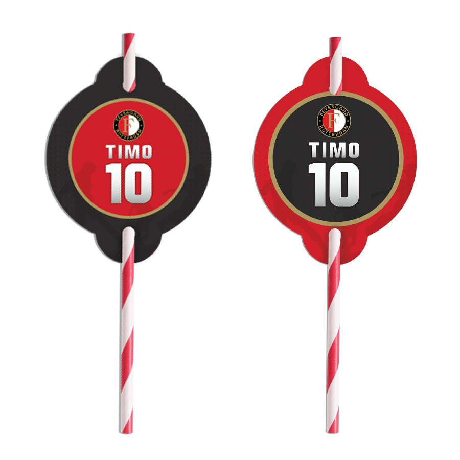 Gepersonaliseerde Feyenoord rietjes