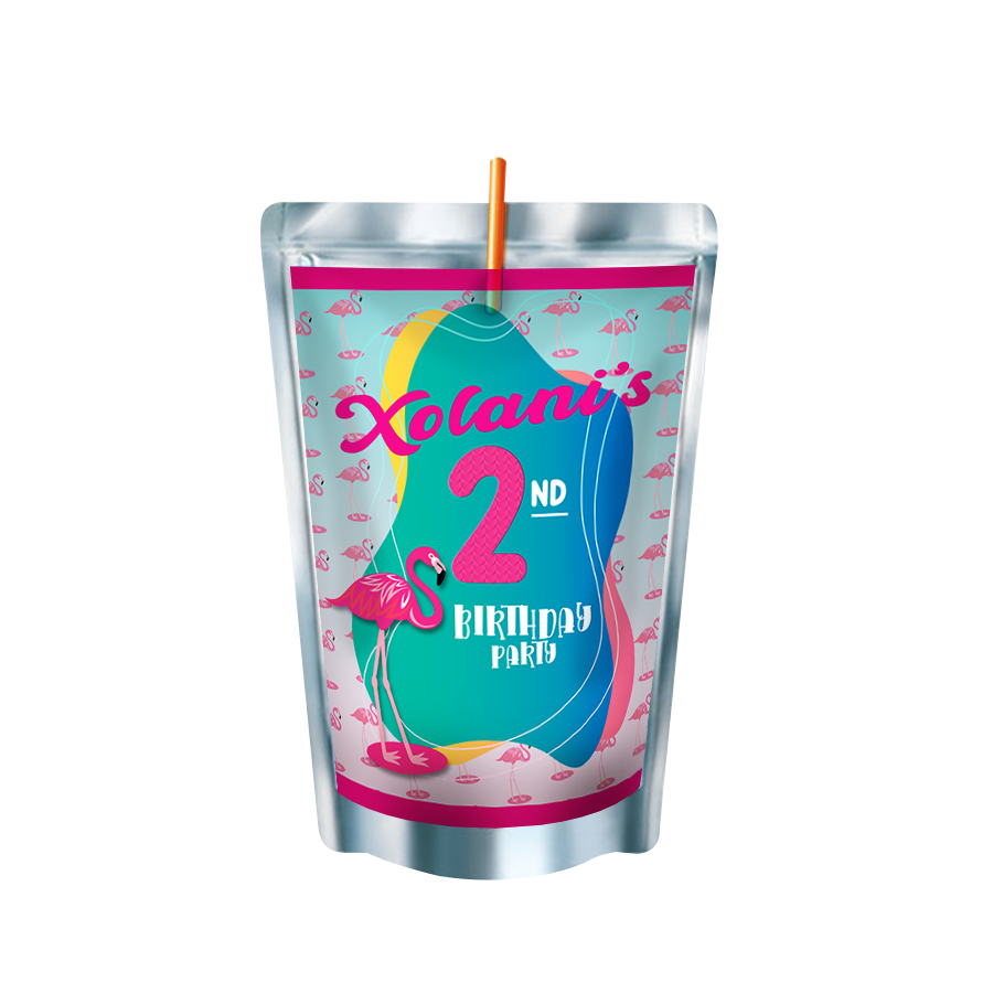 Gepersonaliseerde Flamingo Capri-Sun labels en stickers