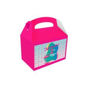Gepersonaliseerde Flamingo traktatie uitdeel doos