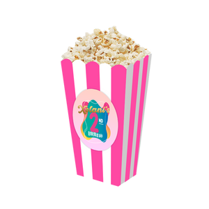 Gepersonaliseerde Flamingo 3D popcorn bakjes