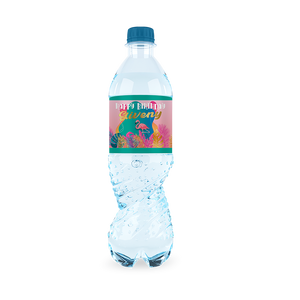 Gepersonaliseerde Flamingo waterfles labels en stickers