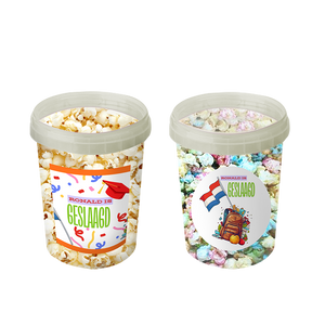 Gepersonaliseerde Feestelijke Geslaagd Popcorn Emmers