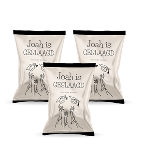 Gepersonaliseerde Abstract Geslaagd popcorn uitdeelzakjes