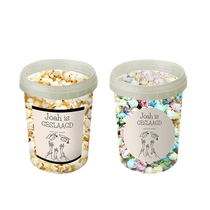 Gepersonaliseerde Abstract Geslaagd Popcorn Emmers