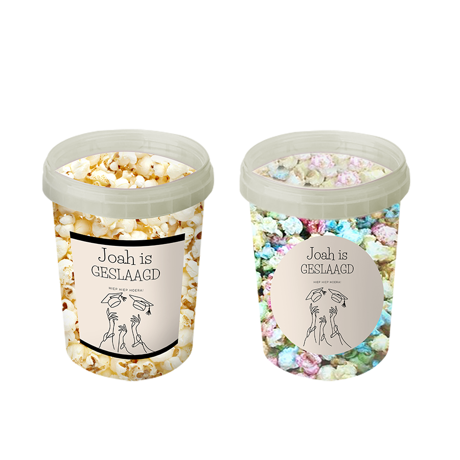 Gepersonaliseerde Abstract Geslaagd Popcorn Emmers