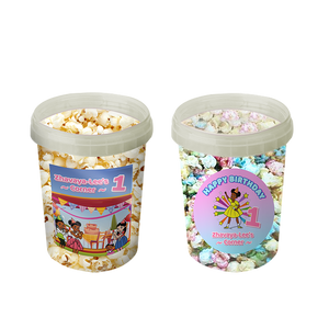 Gepersonaliseerde Gracie's Corner popcorn emmers