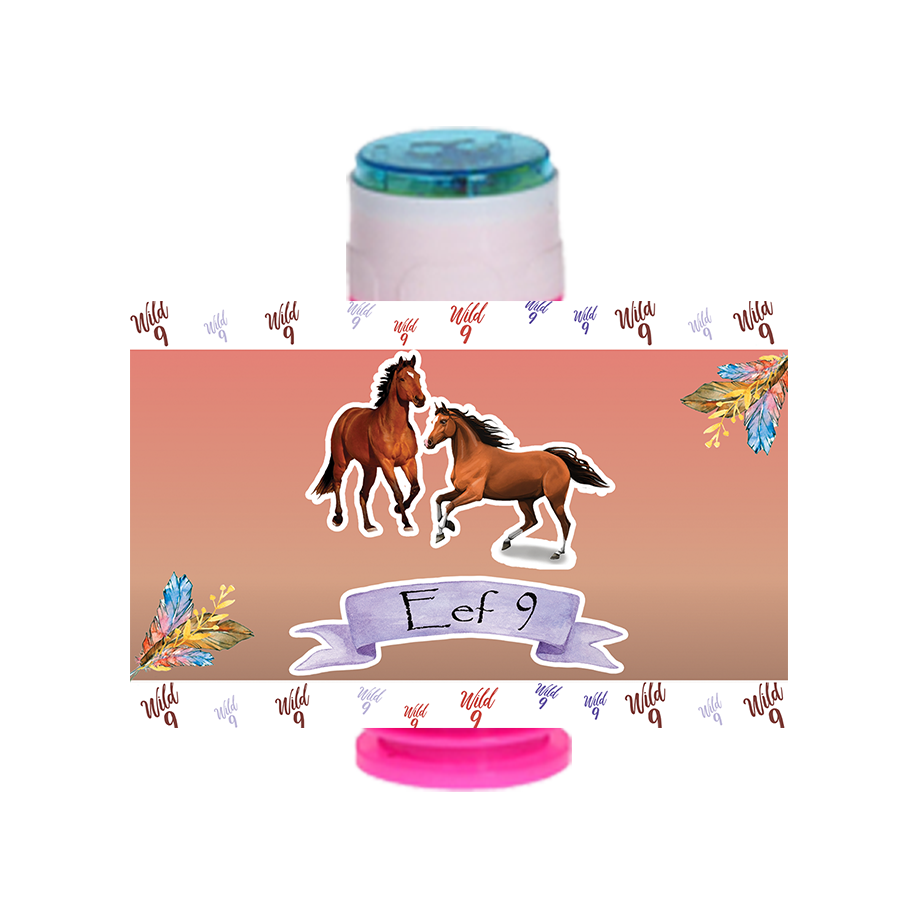 Gepersonaliseerde Paarden bellenblaas