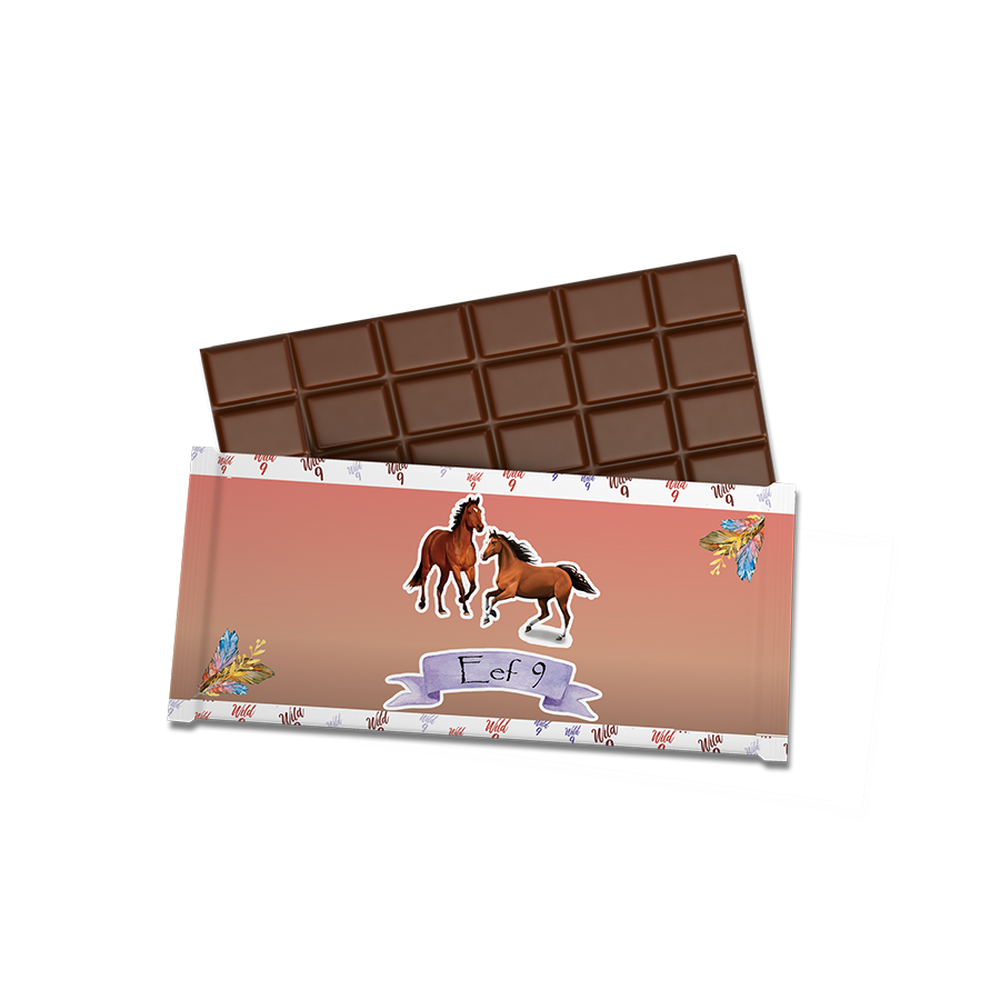 Gepersonaliseerde Paarden chocoladereep