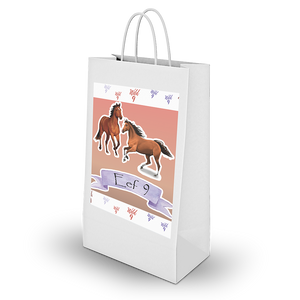 Gepersonaliseerde Paarden traktatie uitdeel tasjes