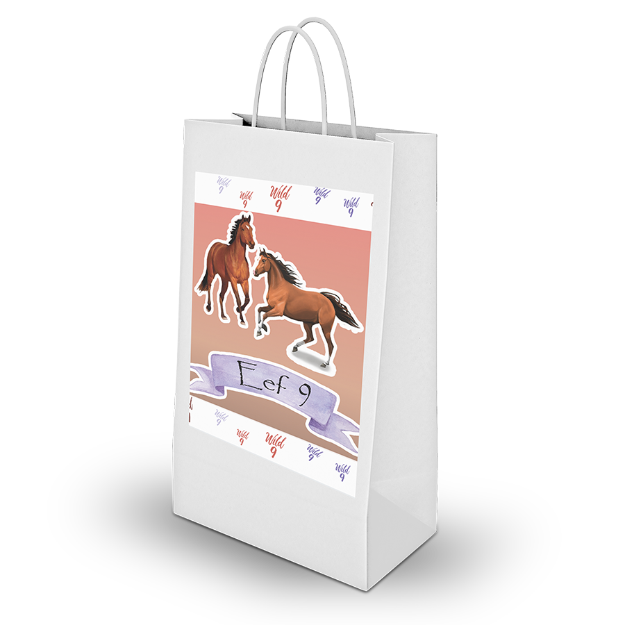 Gepersonaliseerde Paarden traktatie uitdeel tasjes