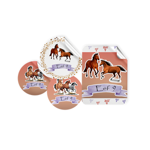 Gepersonaliseerde Paarden Stickers