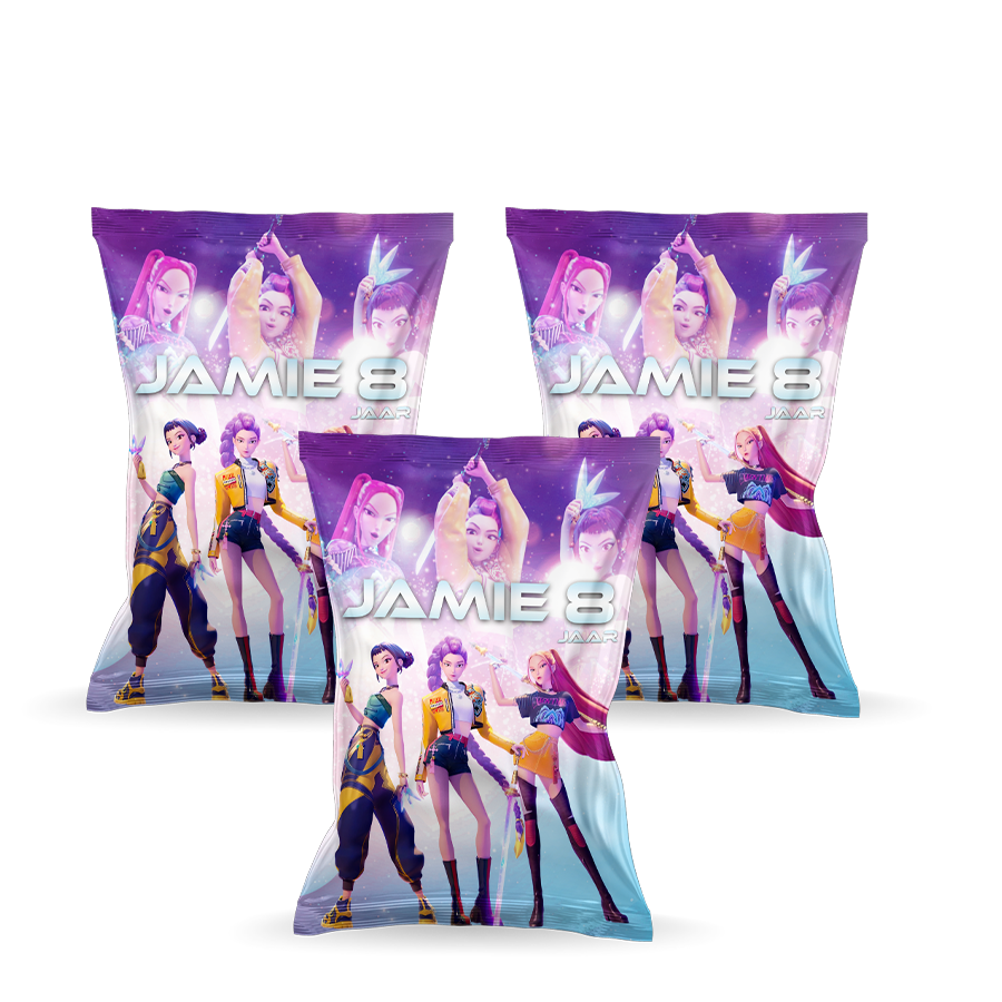 Gepersonaliseerde KPop Demon Hunters chips zakjes